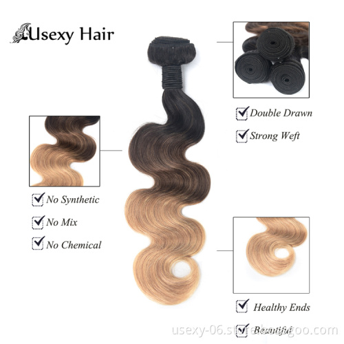 colored OMBRE raw brazilian wholesale bundle virgin hair vendors virgin  hair bundles ombre human hair bundles